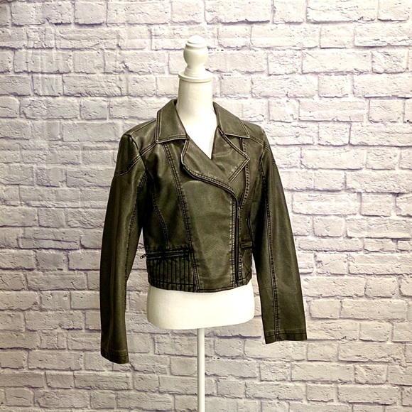 Jackets & Blazers - Vegan Leather Women’s Jacket Size M